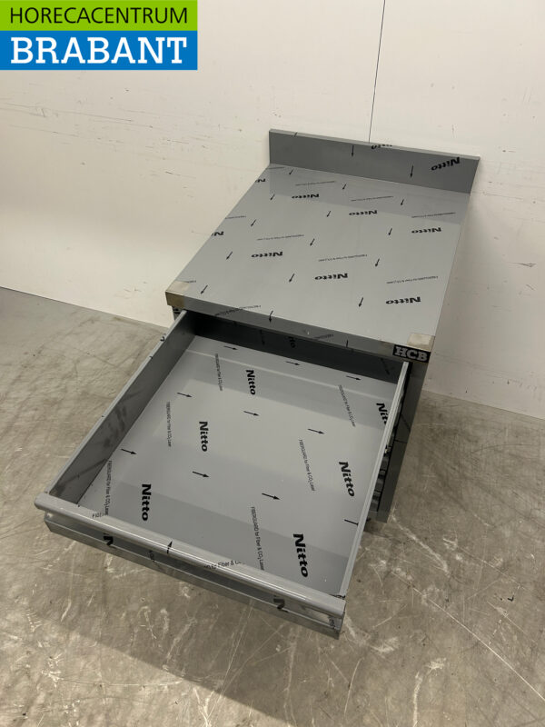 Edelstahl HCB Arbeitsschrank Schubladenschrank 6 Schubladen Premium-line für Teig 60 cm Catering Pizzeria Bäckerei – Bild 6