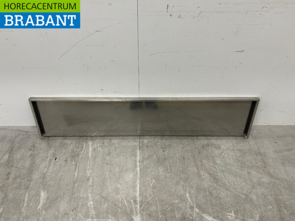 Wandregal aus Edelstahl 140 x 30 cm Horeca – Bild 2