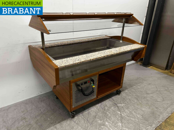 Mobiles Arisco Kühlbuffet Buffet gekühlt 4 x 1/1 GN 150,5 cm 230V Horeca – Bild 3