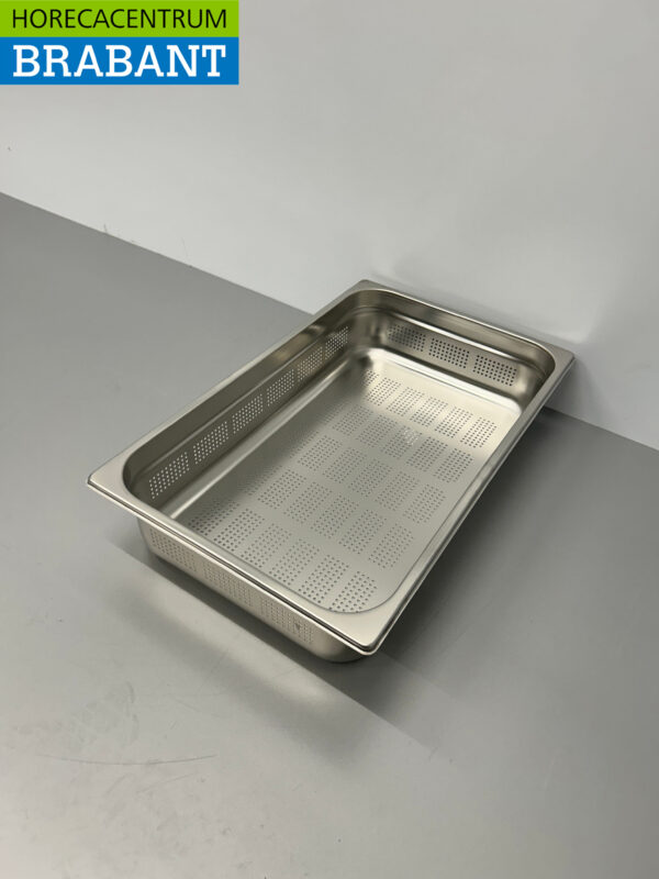 Gelochtes Gastronormtablett aus Edelstahl GN-Tablett 1/1 GN-Tiefe 100 mm Horeca – Bild 2