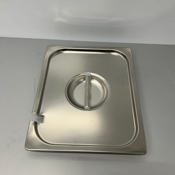 Edelstahl Gastronorm GN Deckel 1/2 GN mit Löffelaussparung Catering