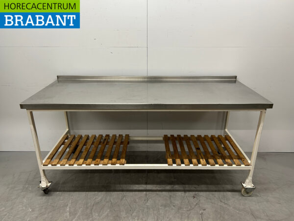 Mobiler Arbeitstisch 200,5 x 81,5 x 95 cm Horeca
