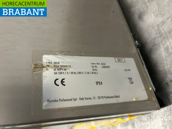 Zanussi Zucai Geschirrspüler aus Edelstahl Frontlader 400V Horeca – Bild 6