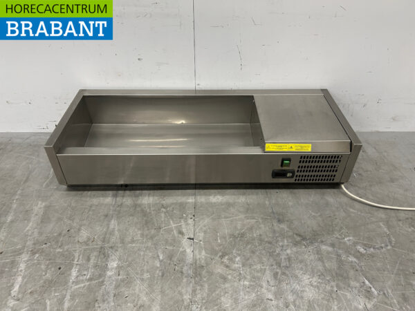 Edelstahl Afinox Thekenvitrine Thekenvitrine saladière 4 x 1/3 GN 105,5 cm Horeca