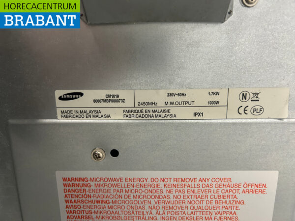 Edelstahl Mikrowelle Samsung 1000 Watt 230V Catering – Bild 5