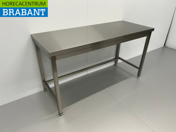 Edelstahl Arbeitstisch Edelstahl Tisch Basic-line 150 x 60 x 85 cm Catering – Bild 2