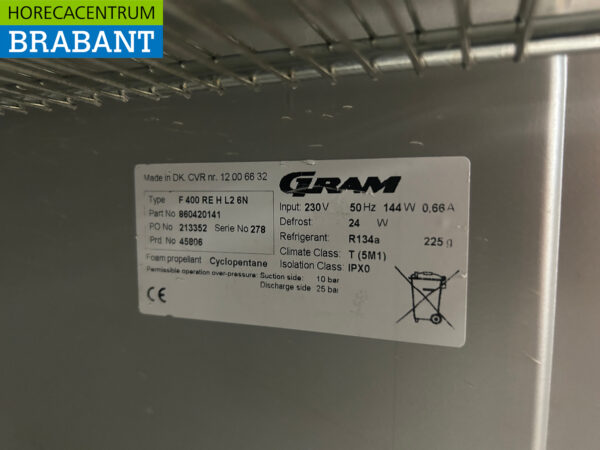 Edelstahl Gram Freezer Tiefkühltruhe 332 Liter 230V Horeca – Bild 5