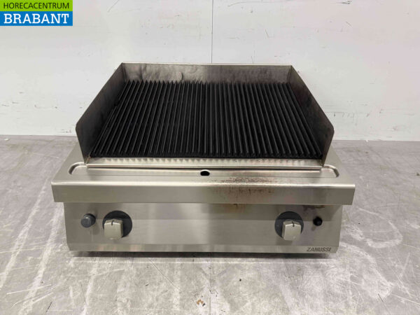 Edelstahl Zanussi Grill Griddle GAS Erdgas 80 cm Horeca