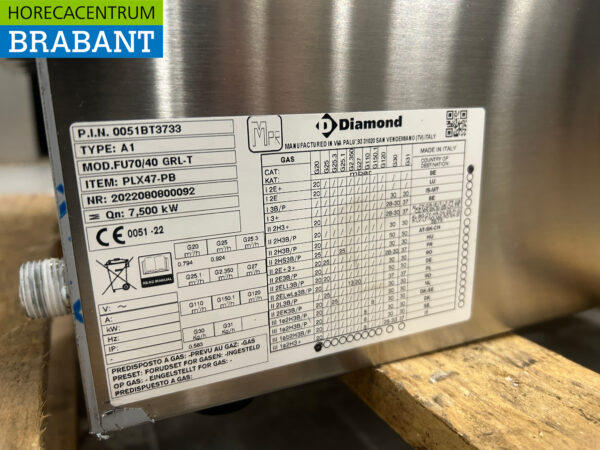 Edelstahl Diamond Lava Grill Steingrill 40 cm Gas Catering – Bild 6