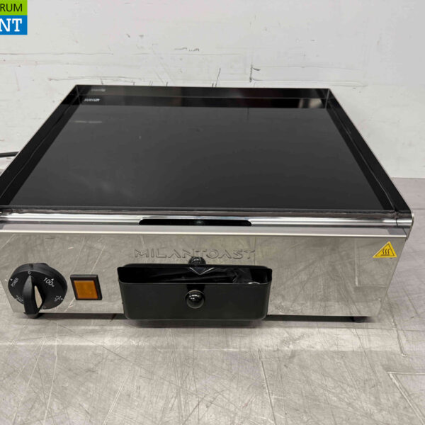 Edelstahl Milan Toast Keramik Grillplatte glatt 36 cm 230V Horeca