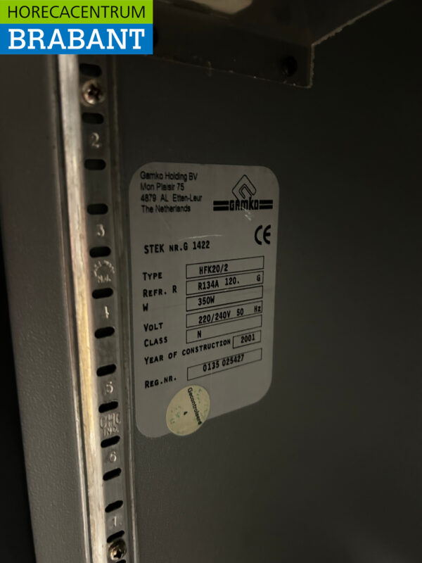 Gamko HFK20/2 Bar Kühlbox 55,5 cm 230V Horeca – Bild 5
