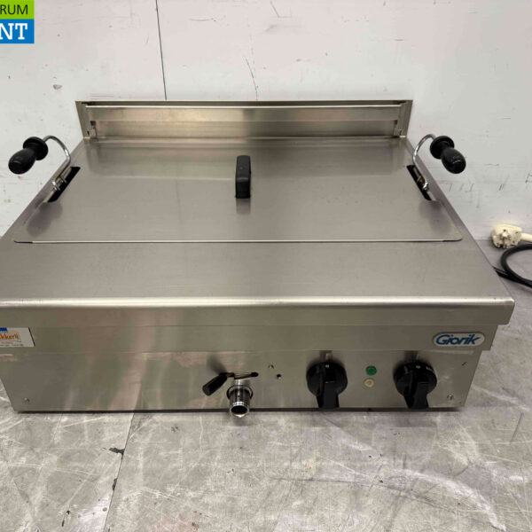 Edelstahl Giorik FP18S Fischfriteuse Öl Brötchen Friteuse 18 Liter 400V Horeca