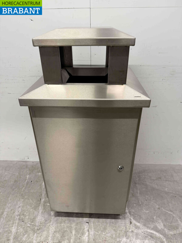 Edelstahl Josto Outdoor Abfalleimer Halter Mülleimer 57 cm Catering