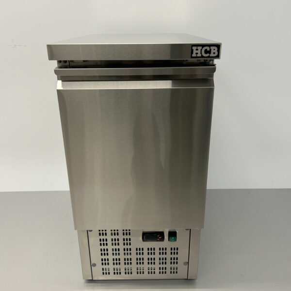 HCB Edelstahl gekühlte Werkbank 1 Tür 1/1 GN 43,5 cm 230V Horeca