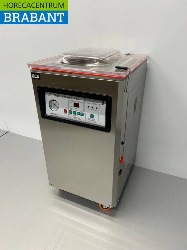 Mobile Vakuumpackmaschine aus Edelstahl Doppelsiegel 400 mm 230V Catering – Bild 2