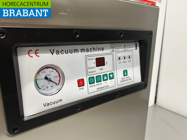 Mobile Vakuumpackmaschine aus Edelstahl Doppelsiegel 400 mm 230V Catering – Bild 5