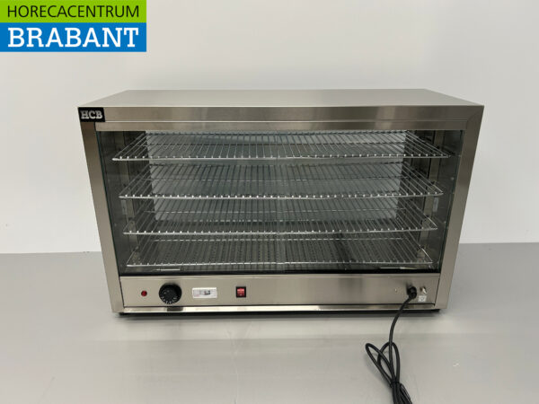 Wärmeschrank aus Edelstahl Wärmevitrine 85 cm 230V Horeca