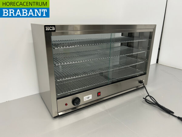 Wärmeschrank aus Edelstahl Wärmevitrine 85 cm 230V Horeca – Bild 2