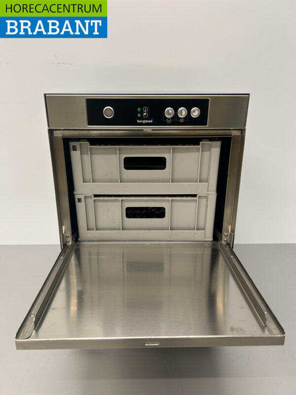 Edelstahl Asber 40 Gläserspülmaschine Gläserspüler mit Wasserenthärter und Ablaufpumpe 230V Horeca – Bild 4