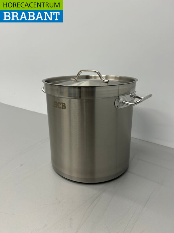 Edelstahl HCB Suppentopf Kochtopf Induktion 28,5 x 29 cm 17 Liter Catering – Bild 2