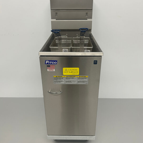 Edelstahl Pitco 35C+S Friteuse Friteuse 18 Liter Propangas GAS Horeca