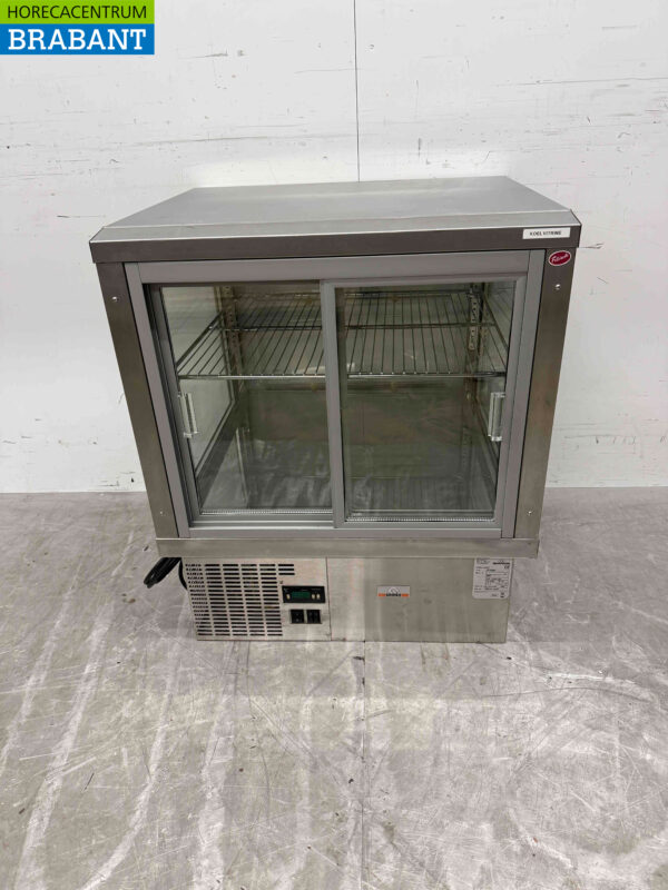 Edelstahl Gamko Chiller Kühlvitrine Kühlung 64,5 cm 230V Horeca