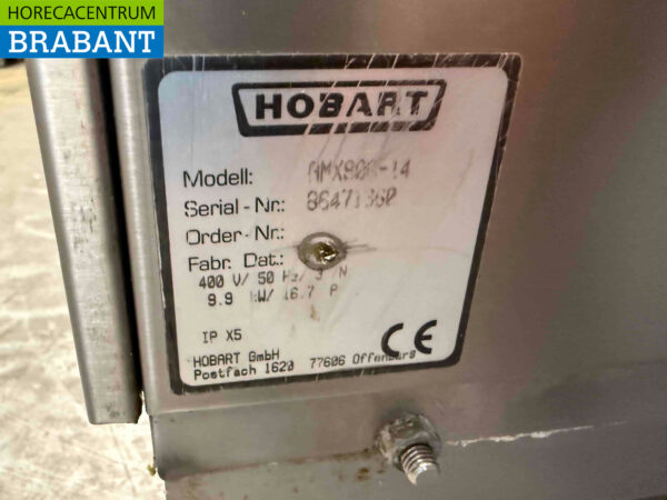 Hobart Edelstahl-Durchlaufspülmaschine 400V Horeca – Bild 6