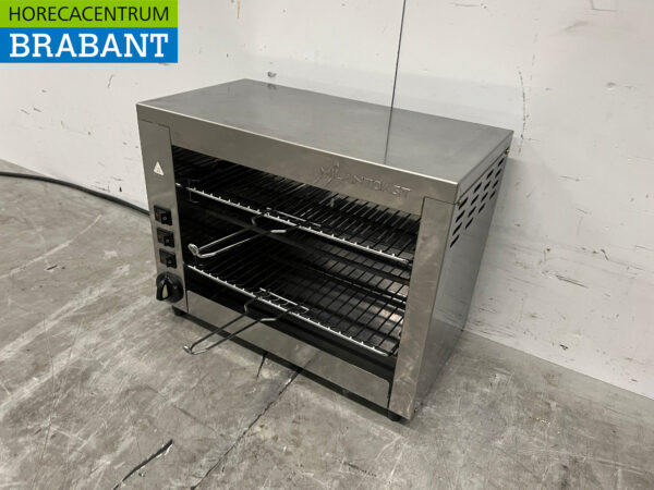 Milan Toast Salamander Toaster aus Edelstahl 44 cm 230V Horeca – Bild 2