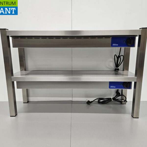 Edelstahl Doppelheizbrücke Beheizte Etagere Premium-line 100 cm Horeca