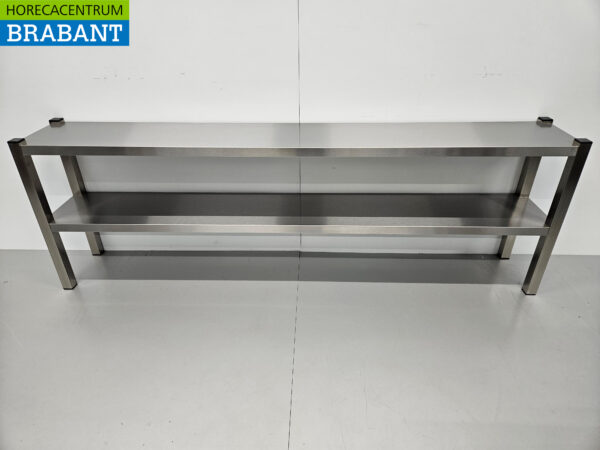 HCB Double Etagere Brücke Premium-line 200 cm Horeca aus Edelstahl