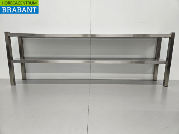 HCB Double Etagere Brücke Premium-line 200 cm Horeca aus Edelstahl – Bild 5