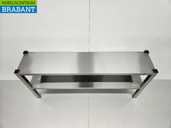 HCB Double Etagere Brücke Premium-line 140 cm Horeca aus Edelstahl – Bild 4