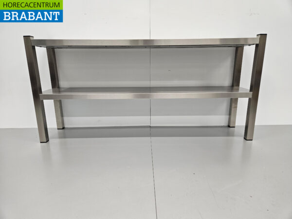 HCB Double Etagere Brücke Premium-line 140 cm Horeca aus Edelstahl – Bild 5