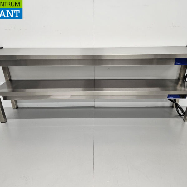 Edelstahl Doppelheizbrücke Heiz-Etagere Premium-line 180 cm Catering