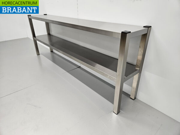 HCB Double Etagere Brücke Premium-line 180 cm Horeca aus Edelstahl – Bild 2