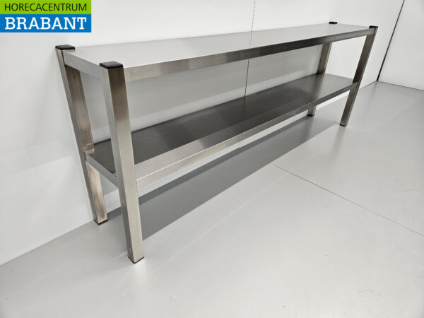 HCB Double Etagere Brücke Premium-line 180 cm Horeca aus Edelstahl – Bild 3
