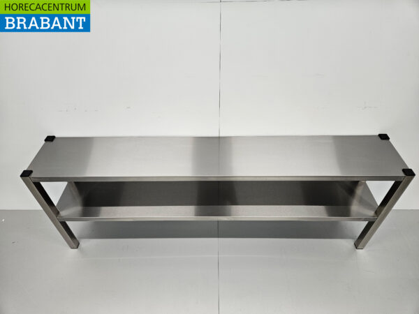 HCB Double Etagere Brücke Premium-line 180 cm Horeca aus Edelstahl – Bild 4