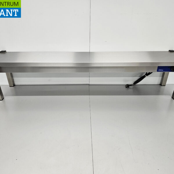 HCB Edelstahl-Wärmebrücke Beheizte Etagere 160 cm Catering