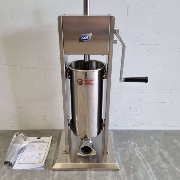 Edelstahl Vertikale Füllkanne Stopper Wurstfüller 5 Liter Catering Metzgerei