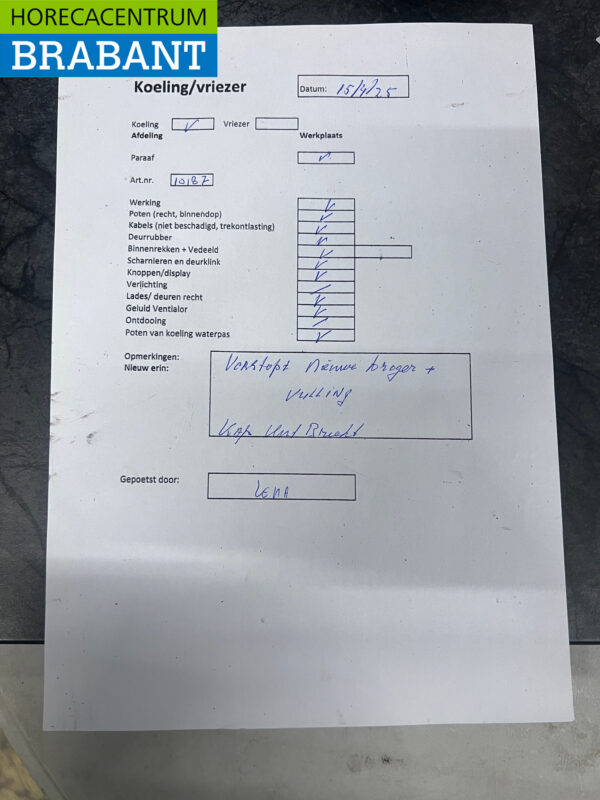 Edelstahl Kühltheke 2 Türen 90 cm 230V Horeca – Bild 7