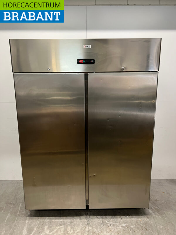 Desco Edelstahl Doppeltür-Gefrierschrank 1340 Liter 230V Horeca
