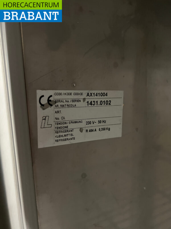 Desco Edelstahl Doppeltür-Gefrierschrank 1340 Liter 230V Horeca – Bild 5