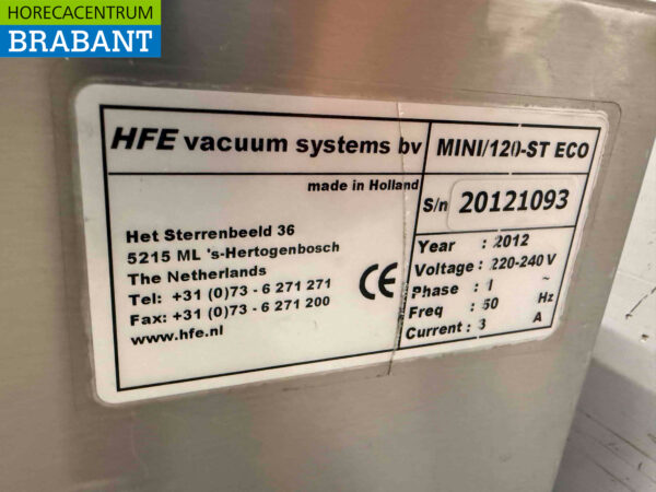 Edelstahl Henkovac Mini/120ST ECO Vakuumiergerät Staubsauger 260 mm 230V Horeca – Bild 7