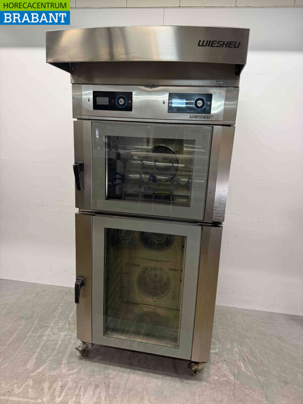 Edelstahl Wiesheu B4 + B8 Heißluftofen Ladenbackofen 15 x 60 x 40 cm 400V Horeca