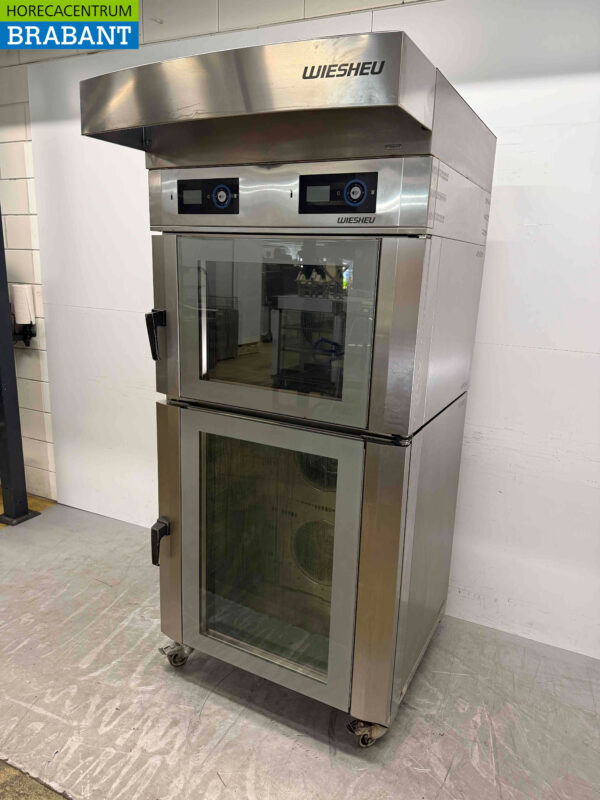 Edelstahl Wiesheu B4 + B8 Heißluftofen Ladenbackofen 15 x 60 x 40 cm 400V Horeca – Bild 2