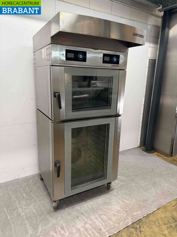 Edelstahl Wiesheu B4 + B8 Heißluftofen Ladenbackofen 15 x 60 x 40 cm 400V Horeca – Bild 3