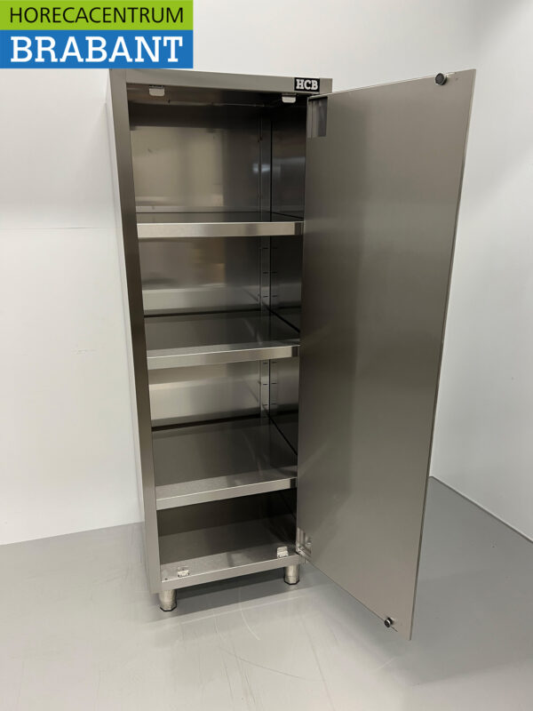 Edelstahl HCB Speiseschrank Arbeitsschrank 1 Tür Premium-line 60 cm Catering – Bild 4