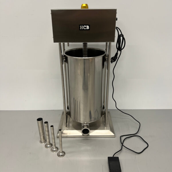 Edelstahl HCB Elektrischer Füllkasten Wurstfüller 25 Liter 230V Metzgerei