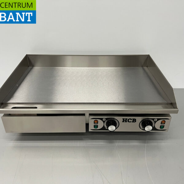 Edelstahl Glatte Grillplatte Griddle 73 cm 2 x 230V Horeca