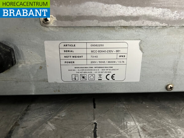 Edelstahl Konvektionsofen Heißluftofen 4 x 60/40 cm 230V Horeca – Bild 5